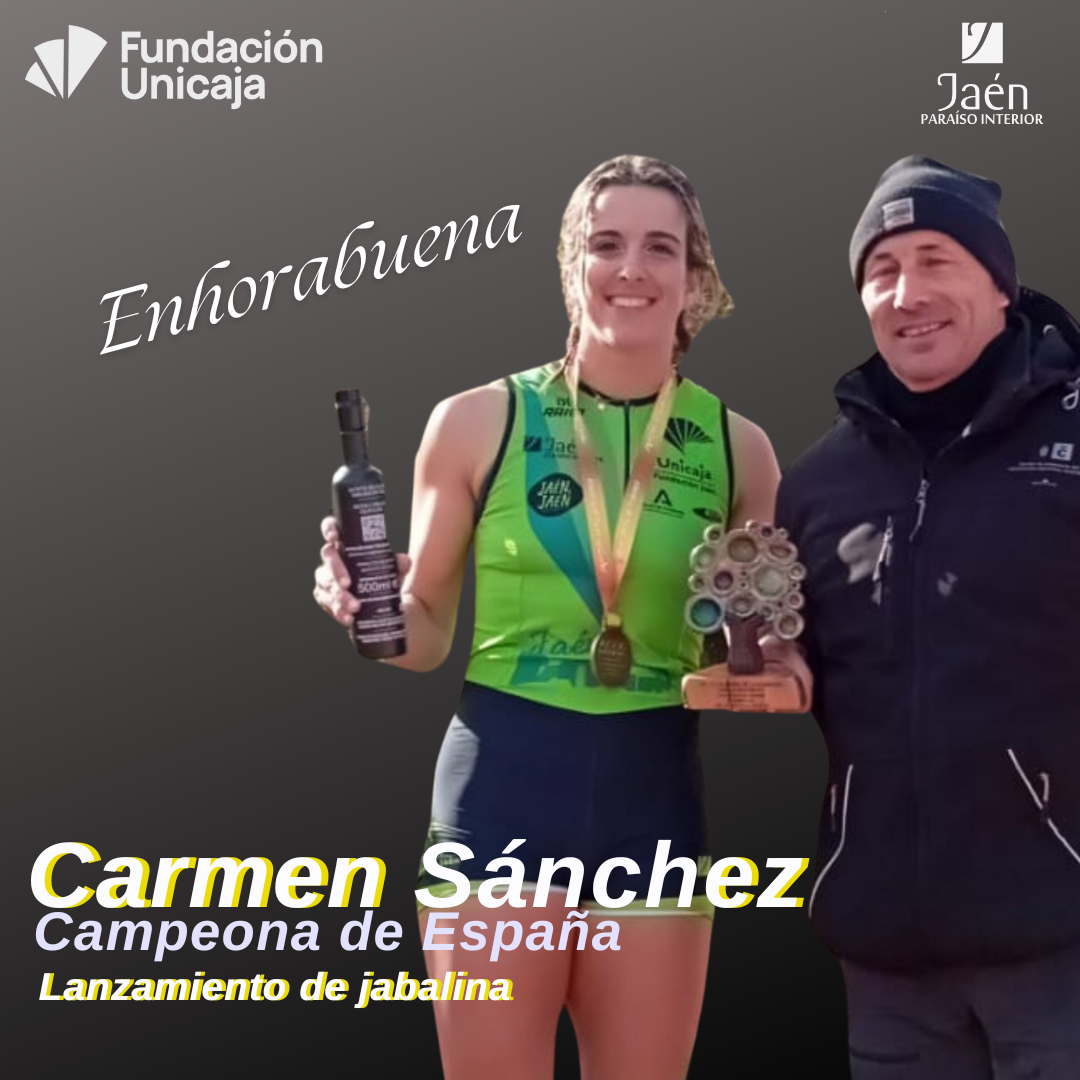 Enhorabuena a nuestra lanzadora de jabalina Carmen Sánchez