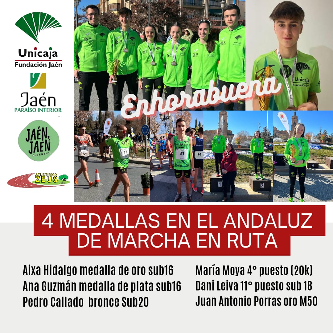 4 Medallas en el Andaluz de Marcha en Ruta