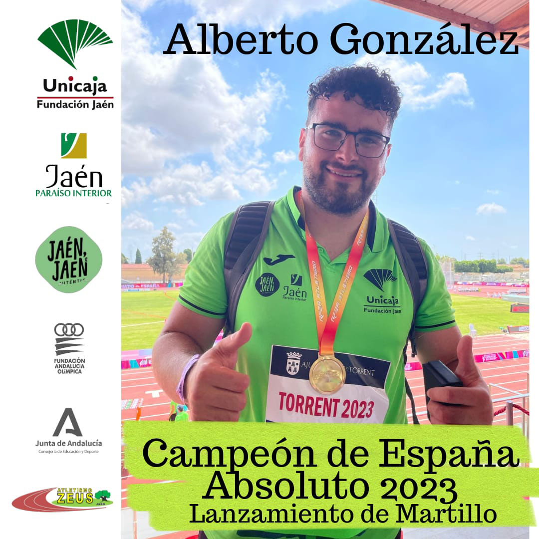 Alberto González Campeón de España Absoluto 2023 Lanzamiento de Martillo