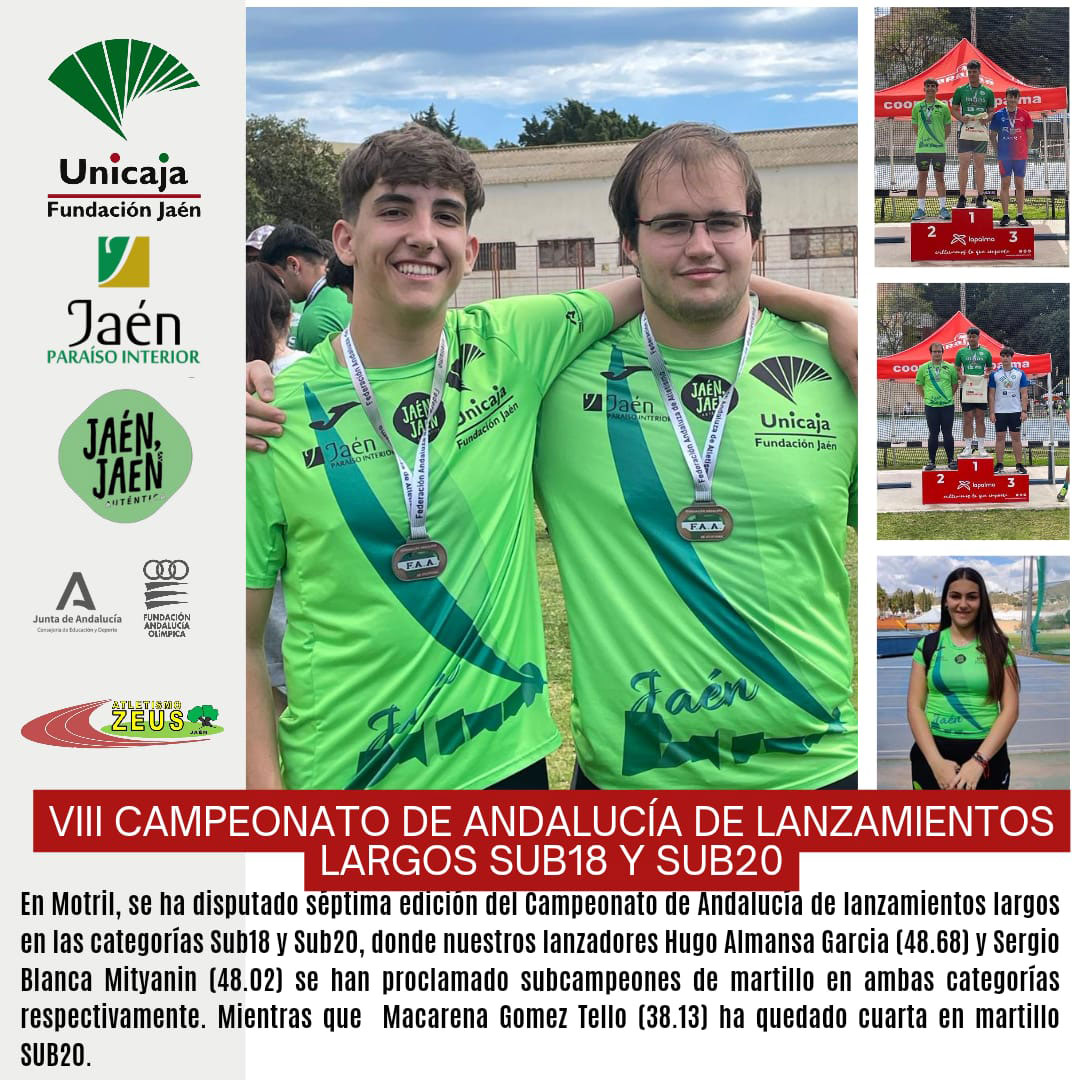 VIII Campeonato de Andalucía de Lanzamientos Largos Sub18 y Sub20